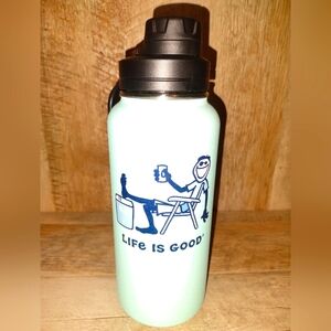 Life is good 32 oz stainless water bottle